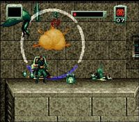 une photo d'Ã©cran de Stargate sur Nintendo Super Nes